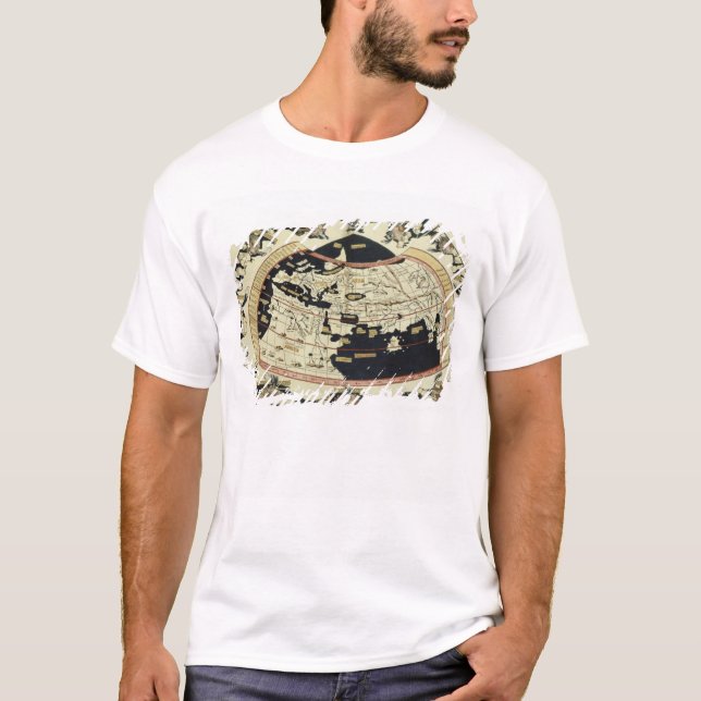Karte der Welt T-Shirt (Vorderseite)