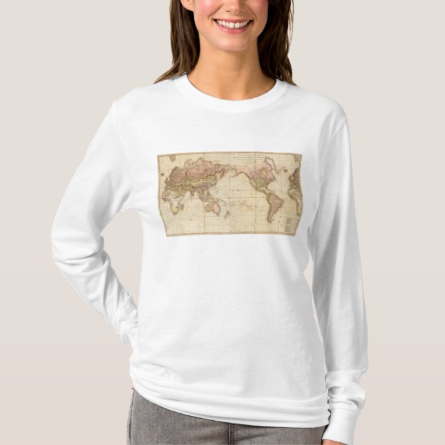 Karte der Welt T-Shirt (Vorderseite)