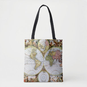 Karte der Welt Tasche
