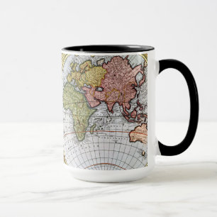 Karte der Welt Tasse