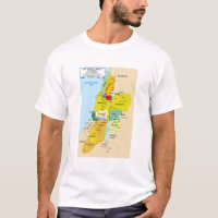 Karte der zwölf Stämme Israels von 1200 bis 1050