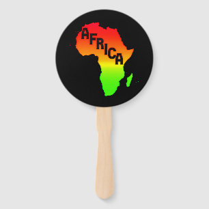 Karte des afrikanischen Kontinents Fächer