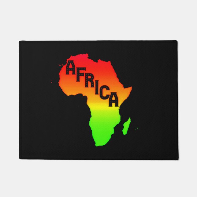 Karte des afrikanischen Kontinents      Fußmatte (Vorderseite)