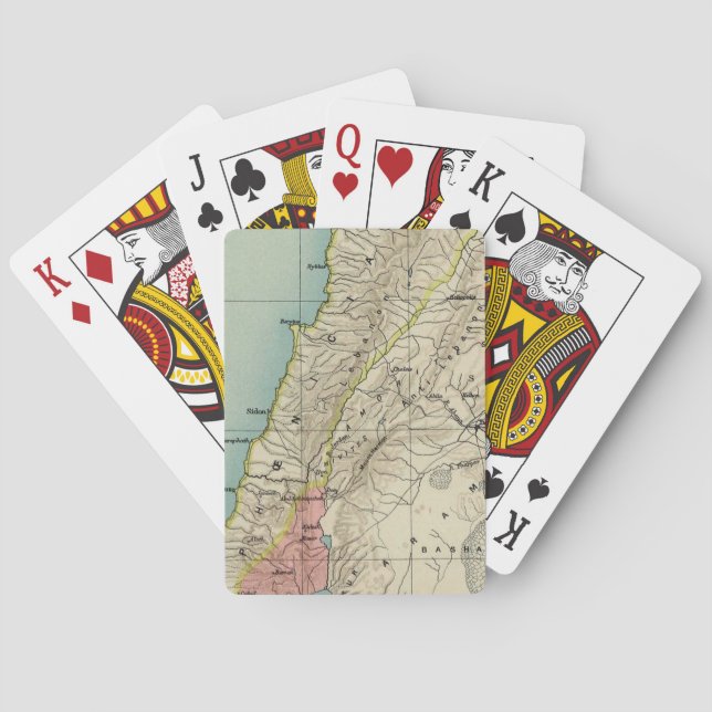 Karte des antiken Israels Spielkarten (Rückseite)