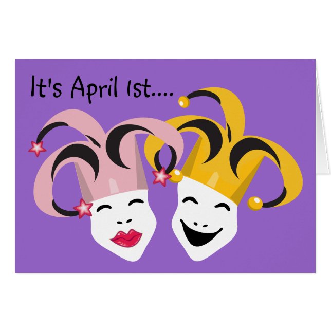 Karte des Aprilscherzes Tages (Vorderseite (Horizontal))