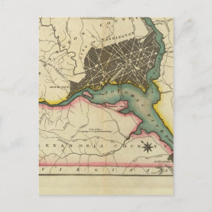 Karte des Bezirks Columbia