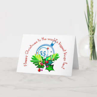 Karte des Bingofans Weihnachts