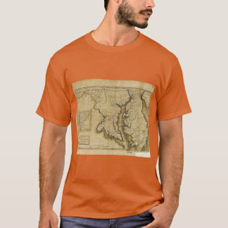 Karte des Bundesstaates Maryland 1795 T-Shirt