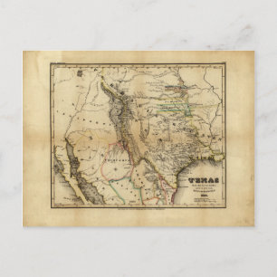 Karte des Bundesstaates Texas (1846)