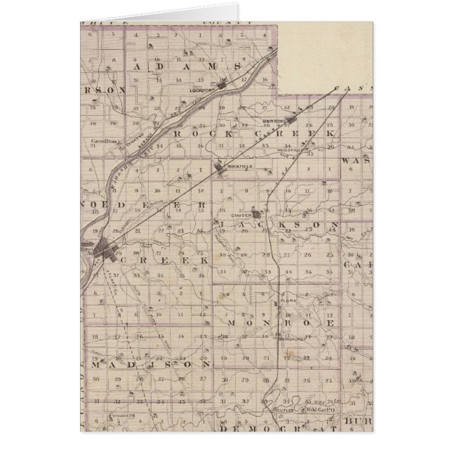 Karte des Carroll Landkreises (Vorne)