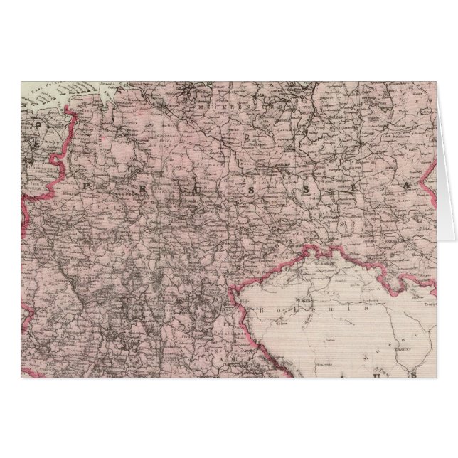 Karte des deutschen Reiches (Vorderseite (Horizontal))