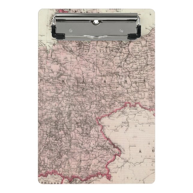 Karte des deutschen Reiches Mini Klemmbrett (Vorderseite)
