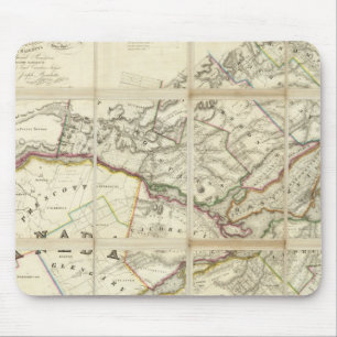 Karte des Distrikts Montreal, Niederkanada Mousepad