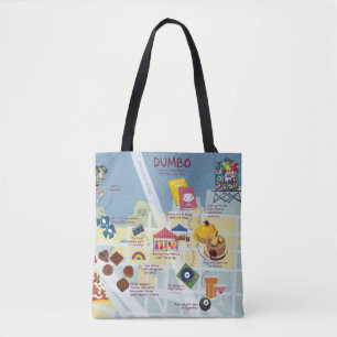 Karte des Dumbo Brooklyn New York Tote Bag Tasche