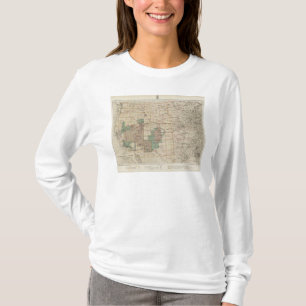 Karte des Fortschritts-1878 der geographischen T-Shirt