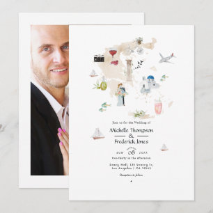 Karte des Fotos der griechischen Hochzeit in Urlau