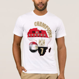 Karte des Fußballfußballs Afrikas Ägypten 2014 Cup T-Shirt