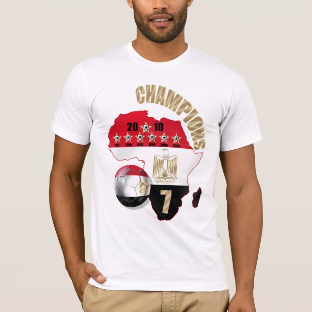 Karte des Fußballfußballs Afrikas Ägypten 2014 Cup T-Shirt (Vorderseite)