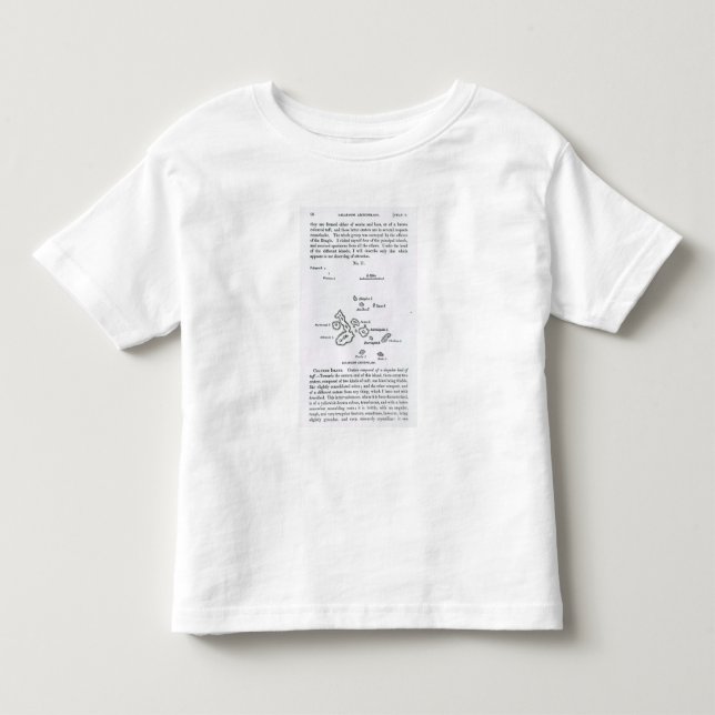 Karte des Galapagos-Archipels, 1844 Kleinkind T-shirt (Vorderseite)