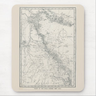 Karte des Gebiets des Great Barrier Reef Mousepad