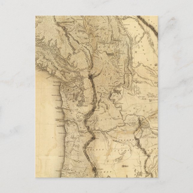 Karte des Gebiets Oregon (Vorderseite)