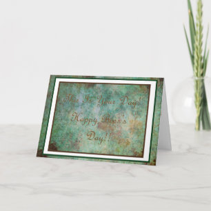 Karte des glücklichen Chefs Tages!