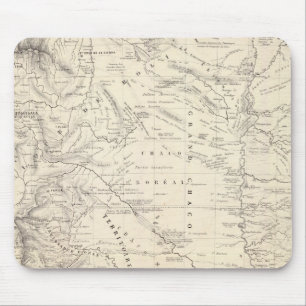 Karte des Großen Chaco und der benachbarten Regio Mousepad