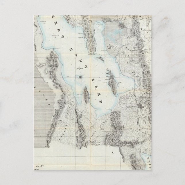 Karte des großen Salzsees (Vorderseite)