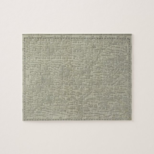 Karte des Heiligen Landes (Horizontal)