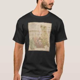 Karte des Jahres 1834 des Bezirks St Marylebone (L T-Shirt
