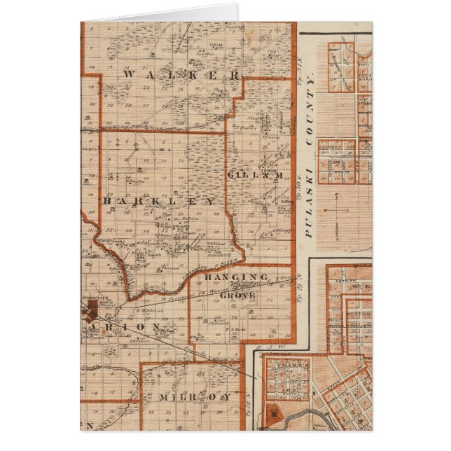 Karte des Jasper-Landkreises (Vorne)