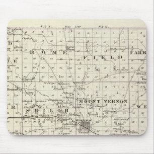 Karte des Jefferson-Landkreises Mousepad