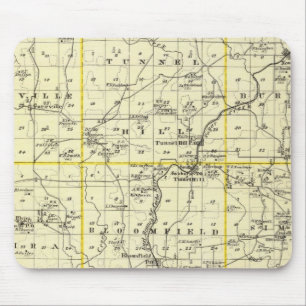 Karte des Johnson-Landkreises und Wiens Mousepad