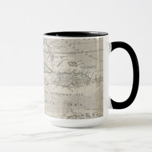 Karte des karibischen   1715 tasse