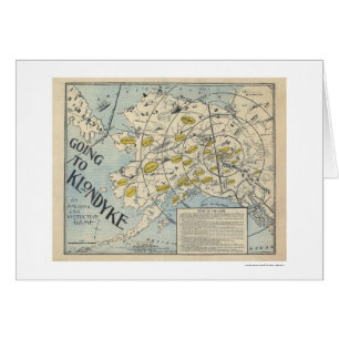 Karte des Klondyke von einem Brettspiel 1897