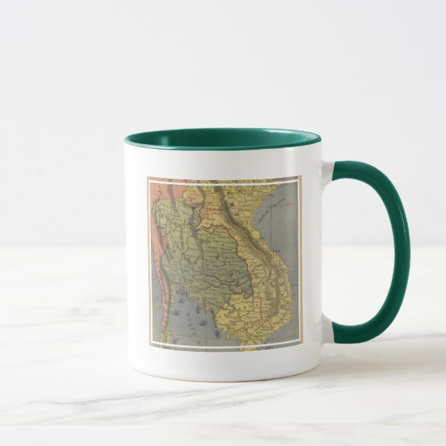 Karte des Königreiches von Siam Tasse (Rechts)