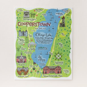 Karte des kooperstown Puzzle