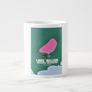 Karte des Lake Hillier in Australien. Jumbo-Tasse