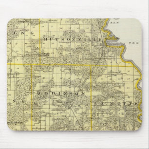 Karte des Landkreises Crawford, Robinson Mousepad