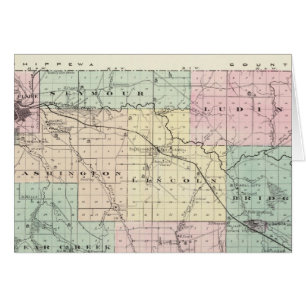 Karte des Landkreises Eau Claire, Staat von Wiscon