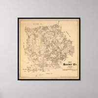 Karte des Landkreises Kendall, Texas (1879)
