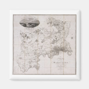 Karte des Landkreises von Middlesex, Magnet