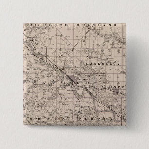 Karte des Landkreises Wapello, Staat von Iowa Button