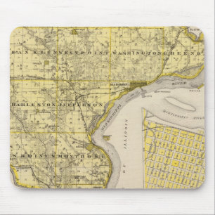Karte des Lees Landkreis und Montrose, Staat von I Mousepad
