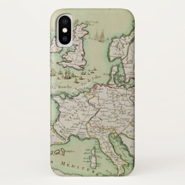 Karte des Marineangriffs auf England durch Case-Mate iPhone Hülle (Rückseite)