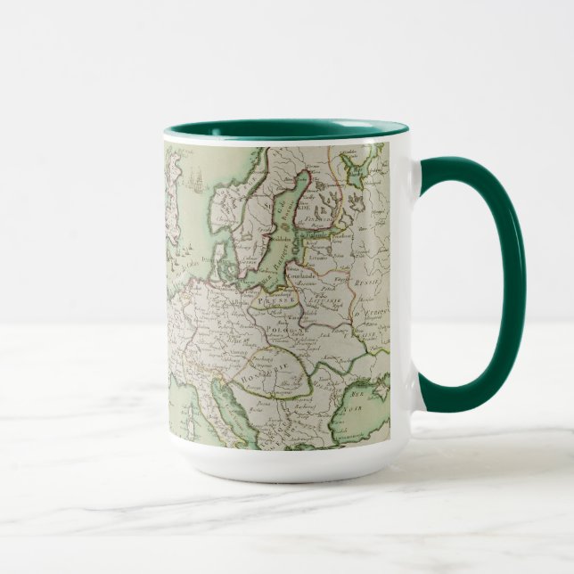 Karte des Marineangriffs auf England durch Tasse (Rechts)