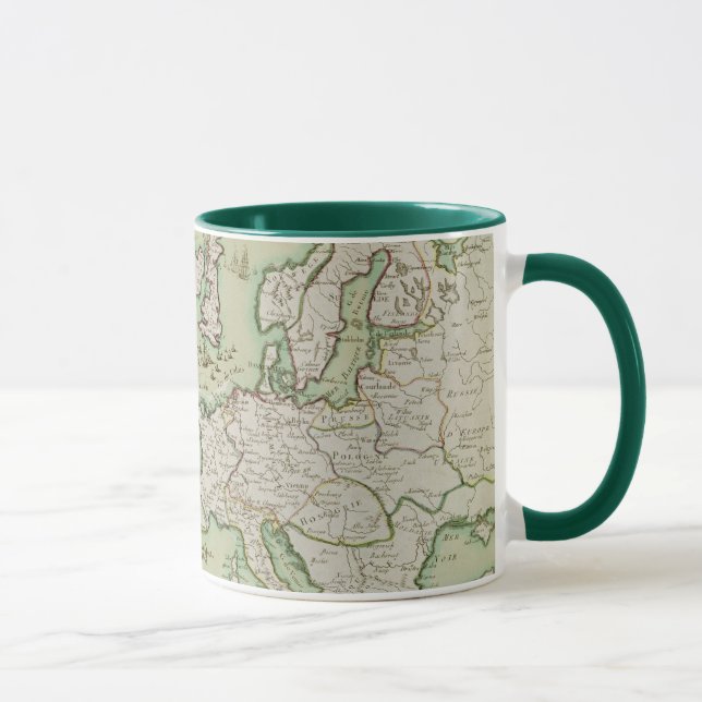 Karte des Marineangriffs auf England durch Tasse (Rechts)