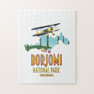 Karte des Nationalparks Borjomi Georgien