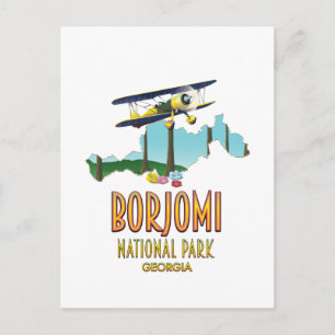 Karte des Nationalparks Borjomi Georgien