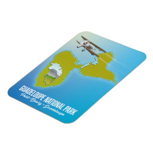 Karte des Nationalparks Guadeloupe Magnet